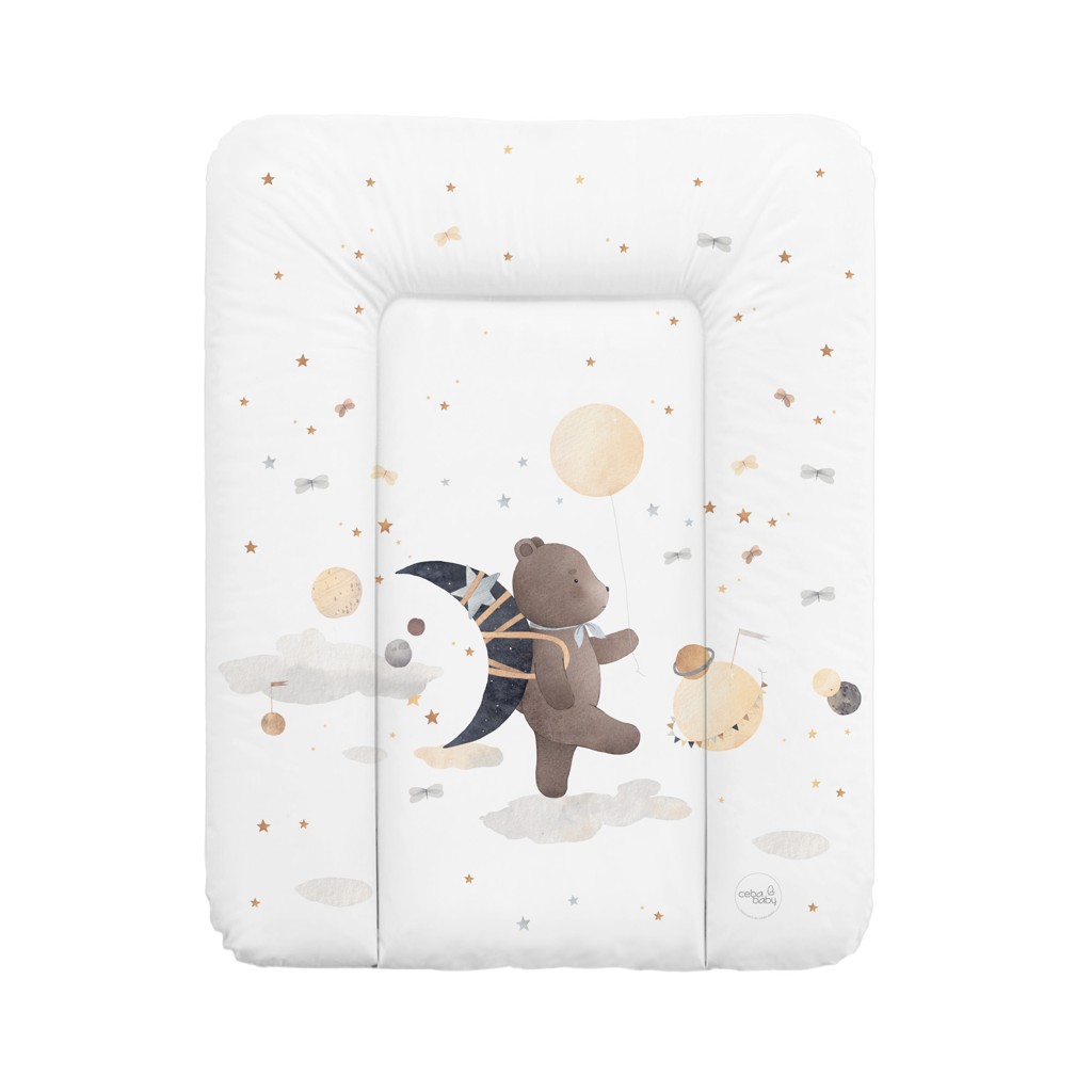 CEBA BABY Podložka prebaľovacia mäkká malá (50x70) Basic Galactic Travel